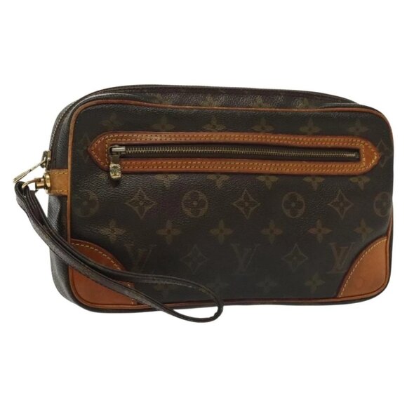LOUIS VUITTON Monogram Marly Dragonne GM Clutch Bag - Picture 1 of 16